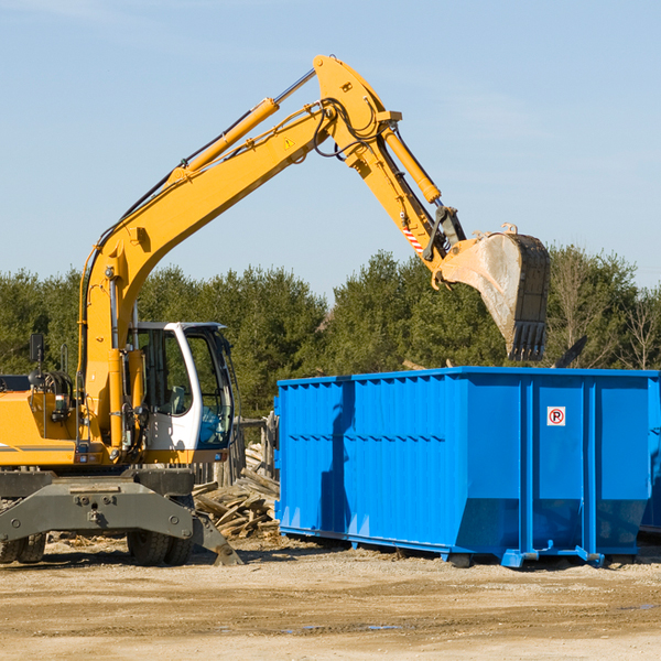 are there any restrictions on where a residential dumpster can be placed in Clear Brook VA